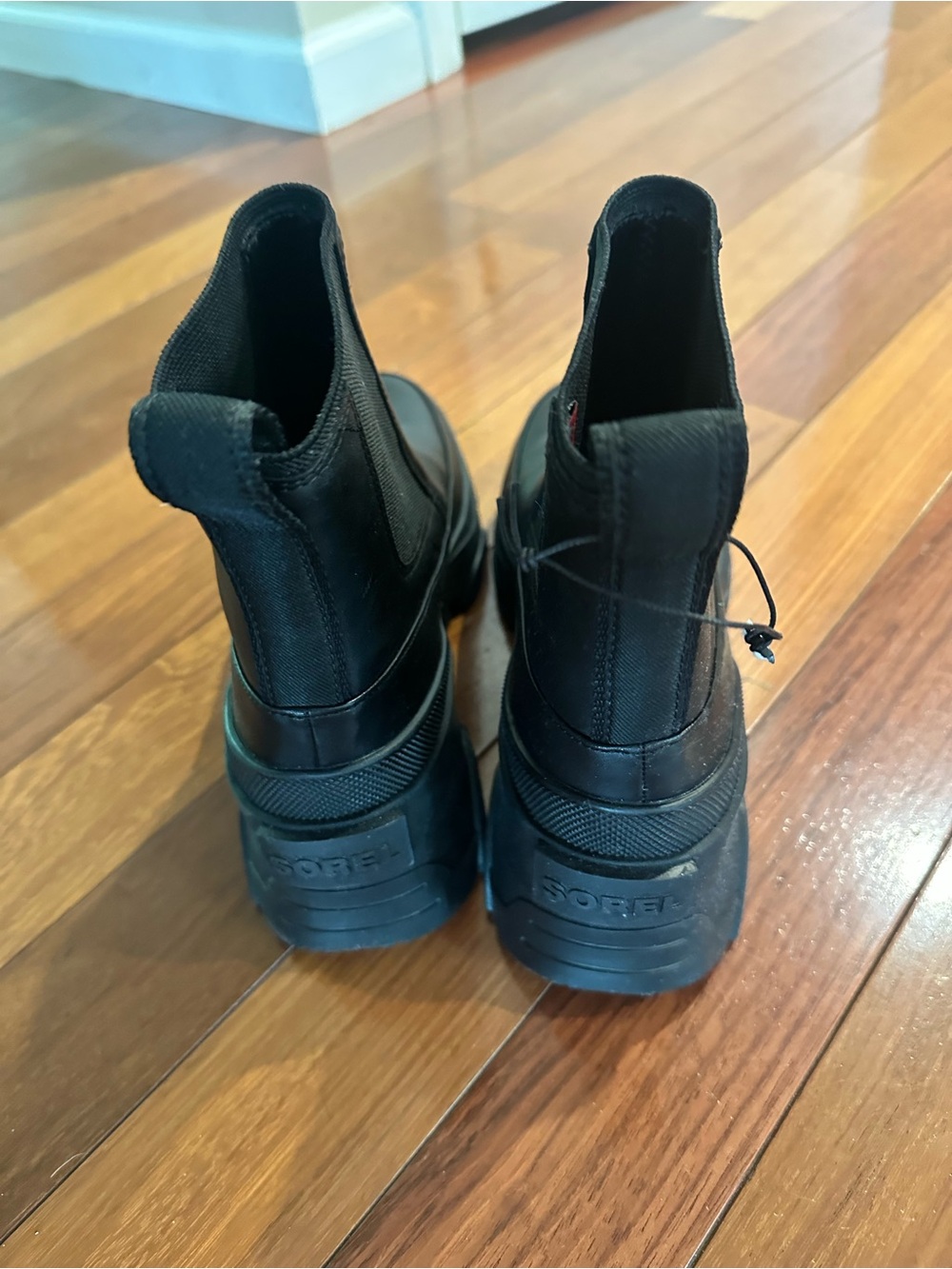 Sorel Black Heeled Chelsea Boots